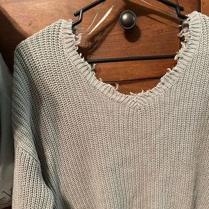 Jessica Simpson Crop top sweater Gray